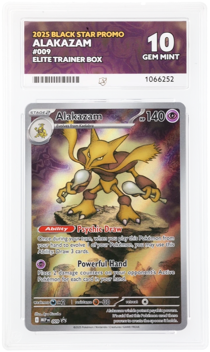 ACE 10 Alakazam 009 Black Star Promo Pokemon TCG