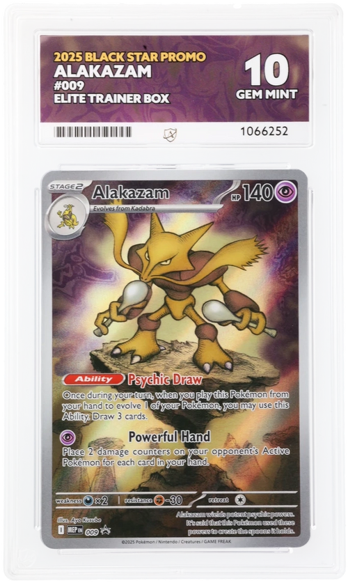 ACE 10 Alakazam 009 Black Star Promo Pokemon TCG