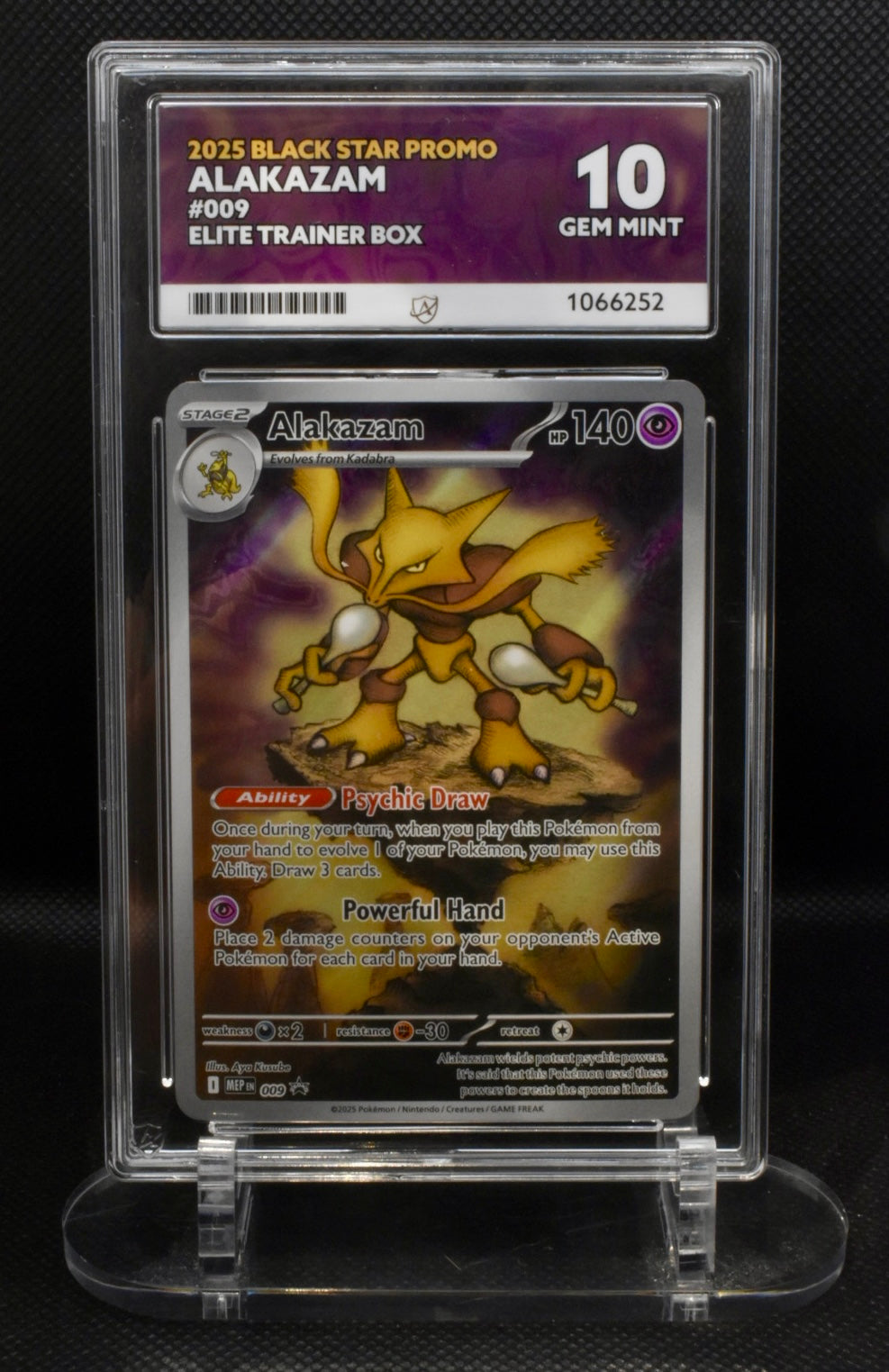 ACE 10 Alakazam 009 Black Star Promo Pokemon TCG