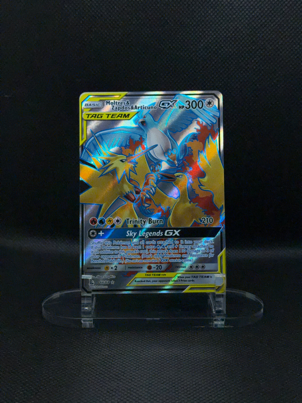 Moltres & Zapdos & Articuno GX - Hidden Fates - 66/68